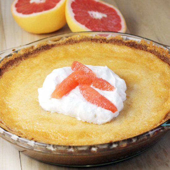 Grapefruit Custard Pie