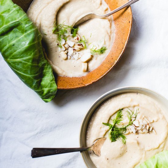 Nutty Cabbage Fennel Soup