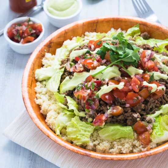 Paleo Easy Mexican Burrito Bowls