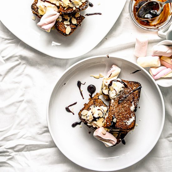 Banana Nutella Stuffed Toast