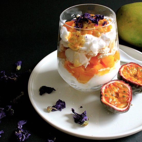 Mango Passion Fruit Eton Mess