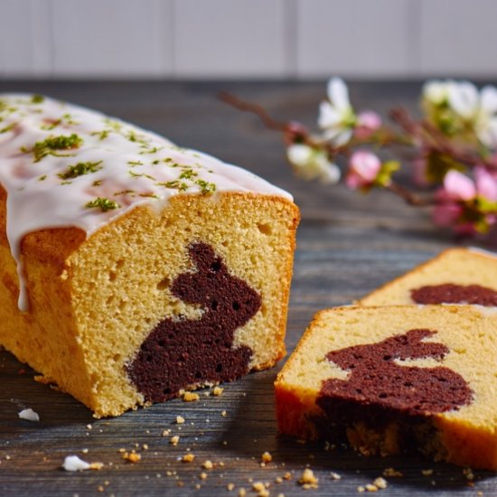 Lime Cake with Easter Bunny