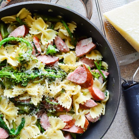 Broccoli Pasta with Kielbasa