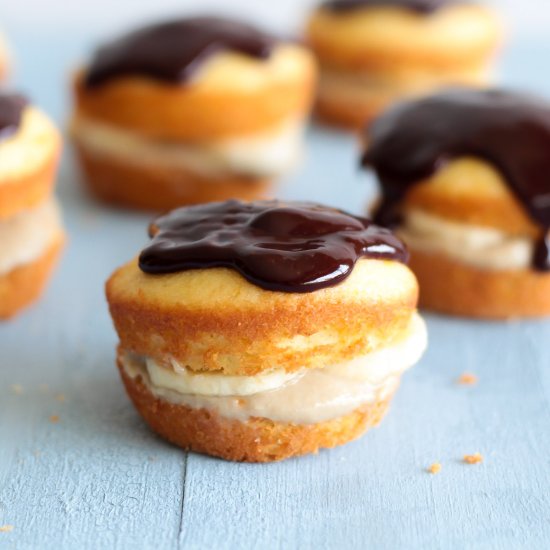 Banana Boston Cream Pie Cupcakes