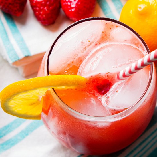 Homemade Strawberry Lemonade