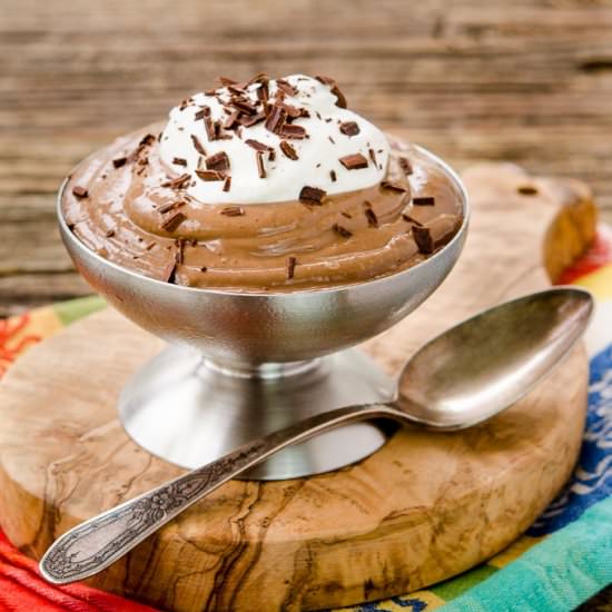 Blender Bourbon Chocolate Pudding