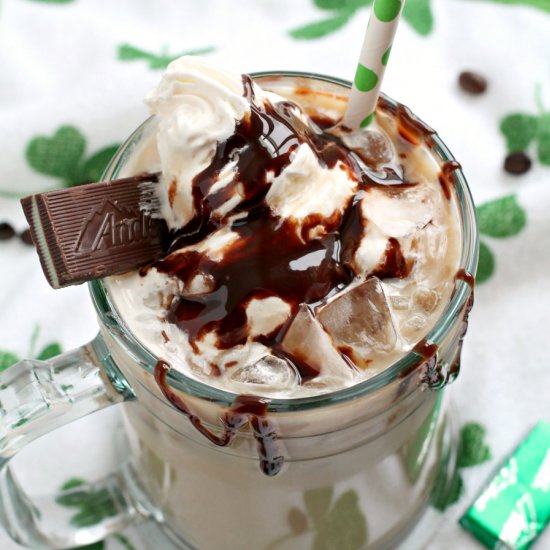 Irish Cream & Mint Iced Mocha