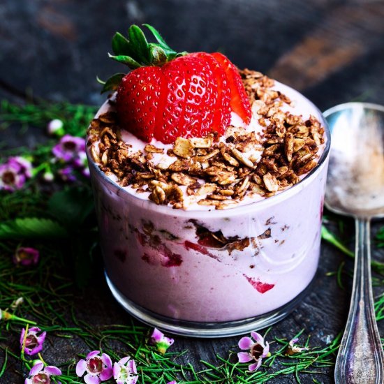 Double Strawberry Vegan Parfait