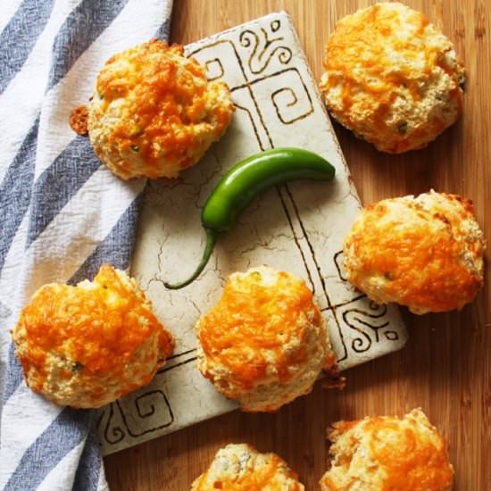 Jalapeno Cheddar Drop Biscuits