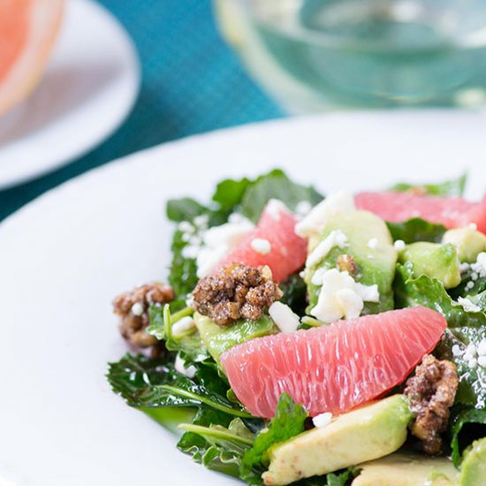 Baby Kale and Grapefruit Salad