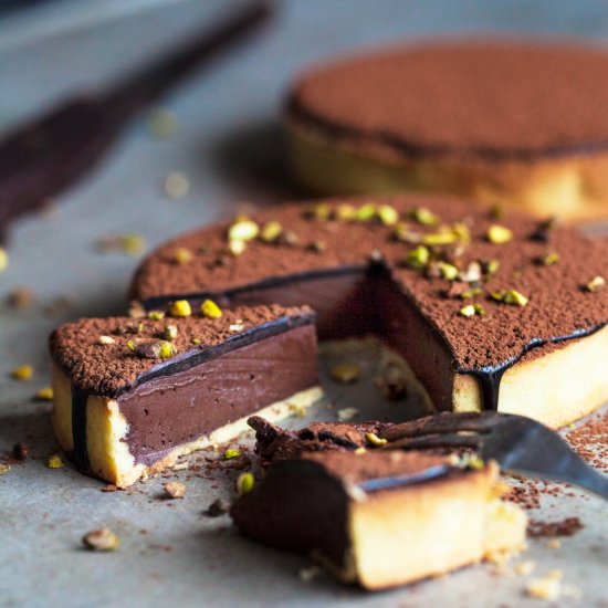 Chocolate Tart with Pistachios