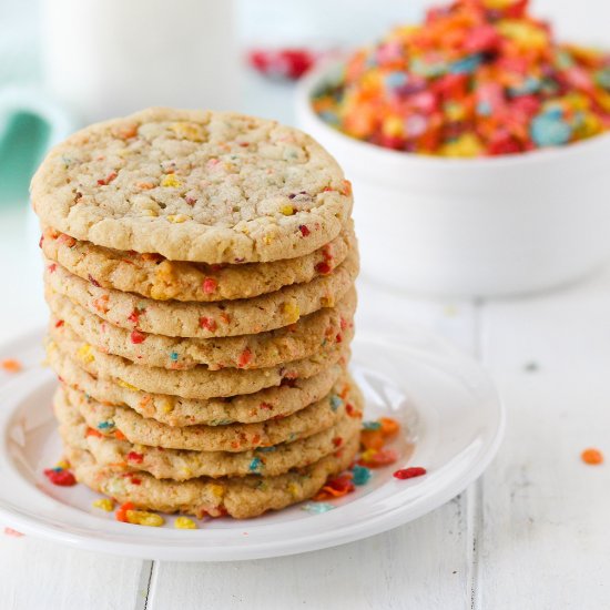 Fruity Pebbles Sugar Cookies