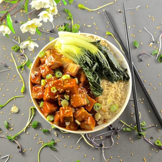 Sticky Chili Ginger Tofu