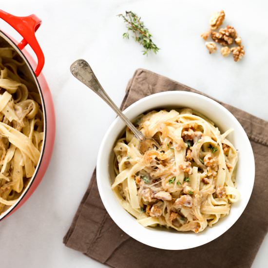 Creamy Cauliflower Fettuccini