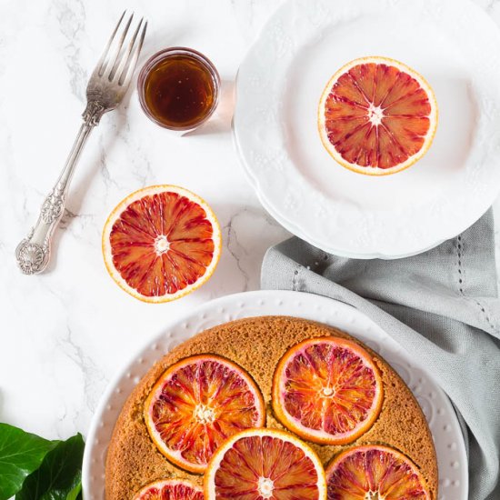 Blood Orange Polenta Cake