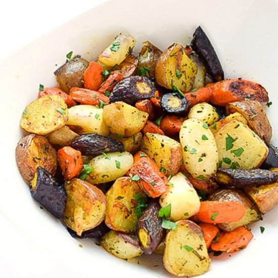 Herb Roasted Potatoes & Carrots