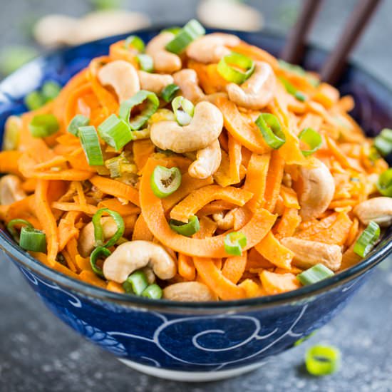 Simple Sweet Potato Noodle Pad Thai