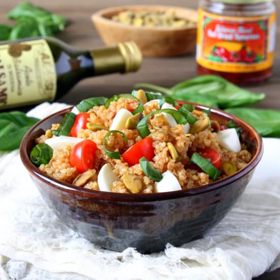 caprese quinoa salad