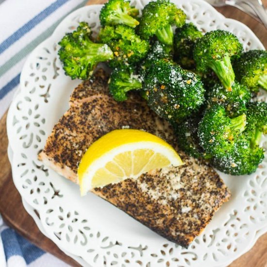 Roasted Garlic Parmesan Broccoli