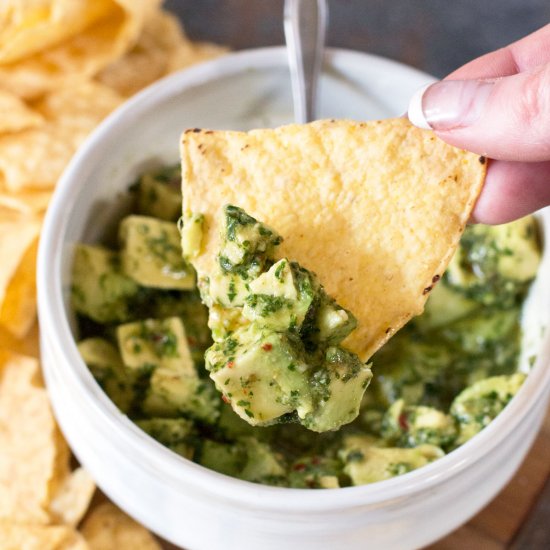 Spicy Avocado Chimichurri Salsa