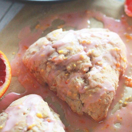 Vegan Blood Orange Scones