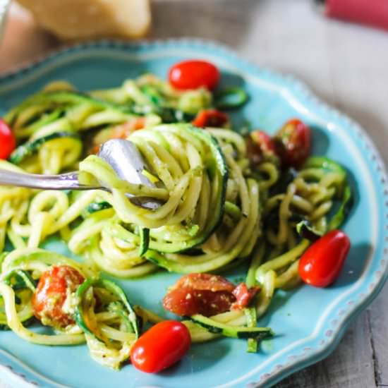 Pesto Zucchini Noodles