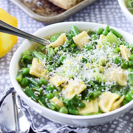 Spring Veggie and Lemon Soup