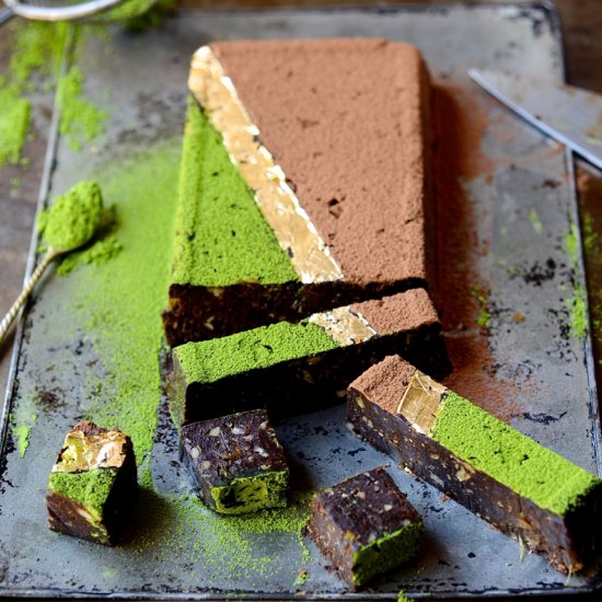 Matcha Date Fudge