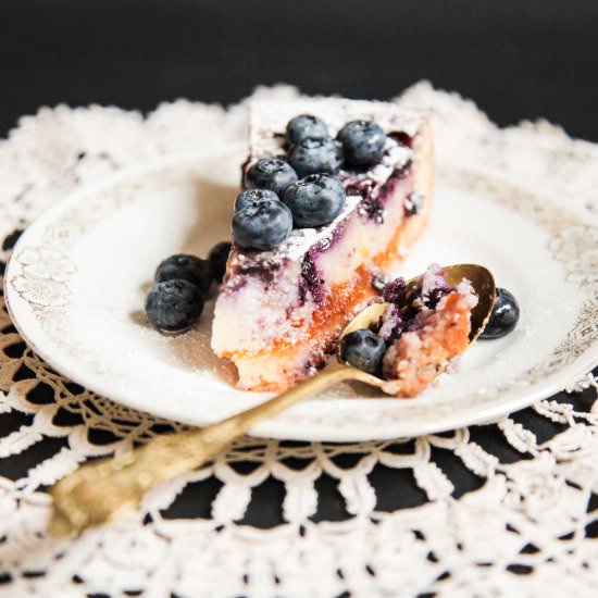 Blueberry Cheesecake with Mango