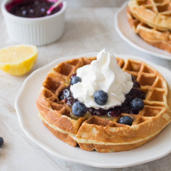 Lemon Poppy Seed Waffles