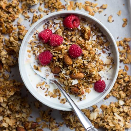 Vanilla Almond Granola with Coconut