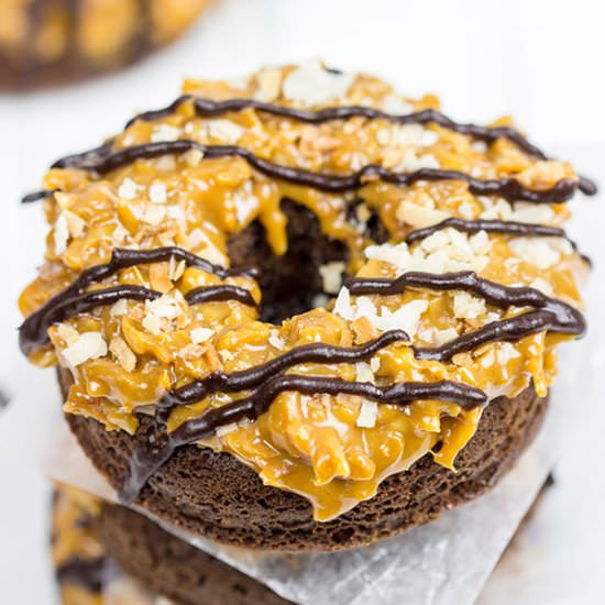 Baked Samoa Doughnuts