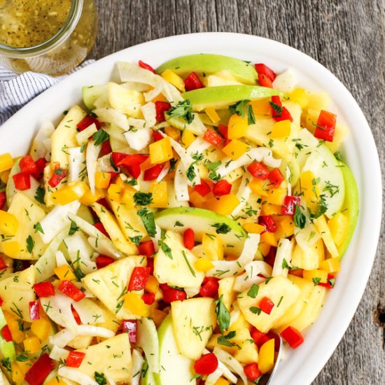 Green Apple, Pineapple, and Fennel Salad