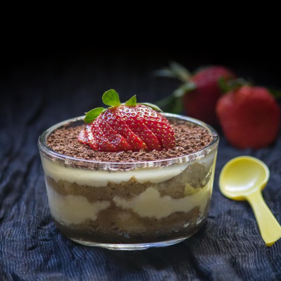 Tiramisu in a glass