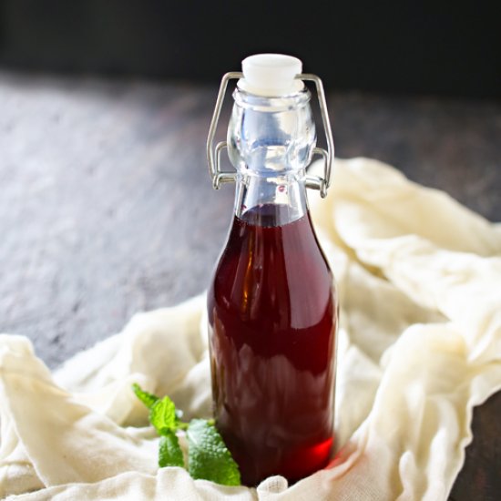 Homemade Blueberry Liqueur