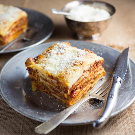 Lasagna Bolognese With Fontina