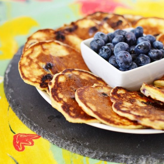 Blueberry Pancakes with Quark