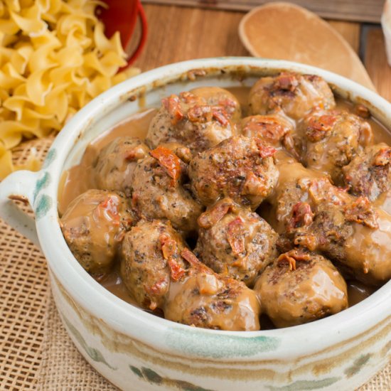 Turkey Meatballs in Creamy Sauce