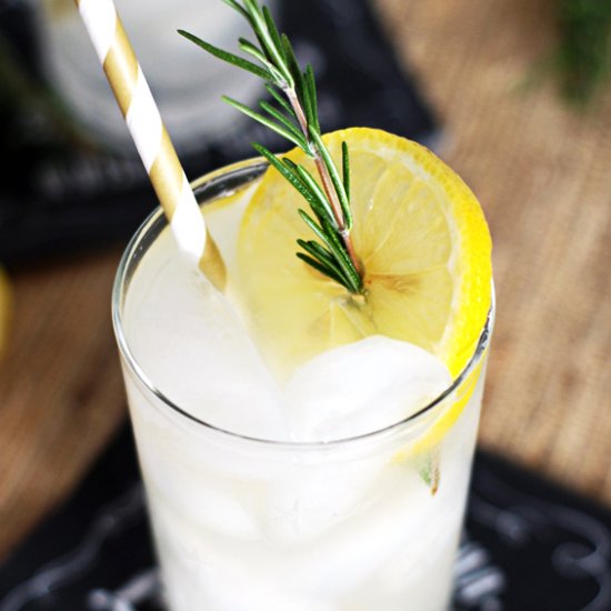 Rosemary Honey Vodka Spritzers