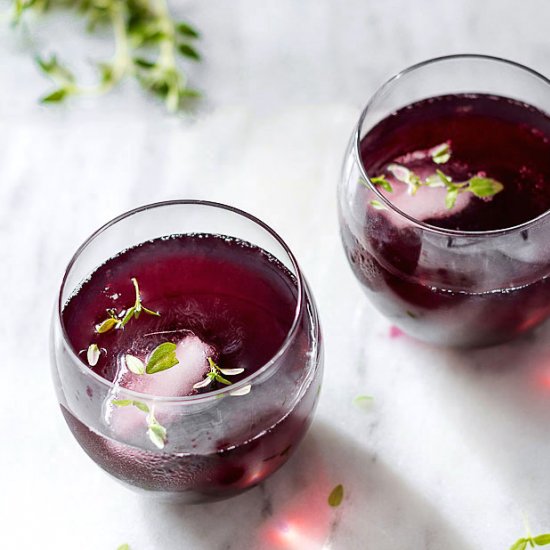 Red Fruits Shrub Cocktail