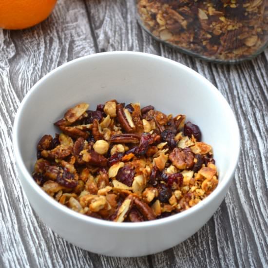 Orange, Cranberry & Pecan Granola