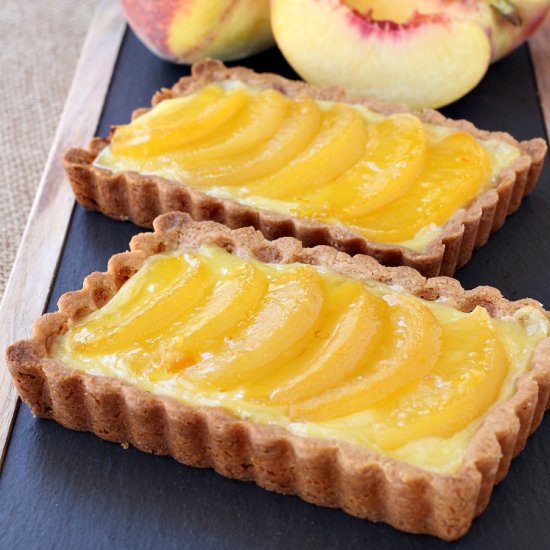 Peach Custard Tart