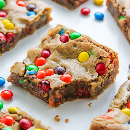 Brown Butter M&M Blondies