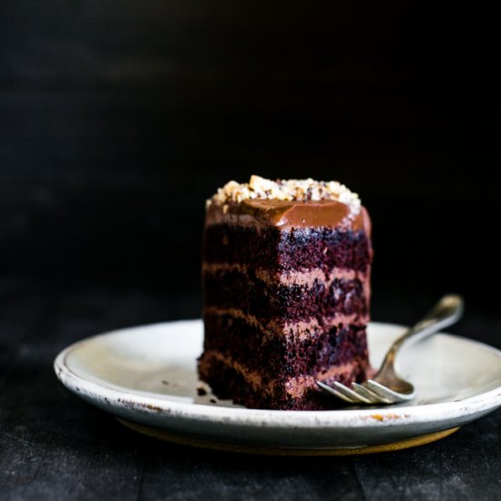 Vegan Chocolate Hazelnut Cake