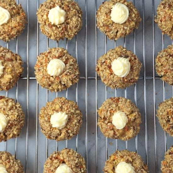 Carrot-Cake Thumbprint Cookies