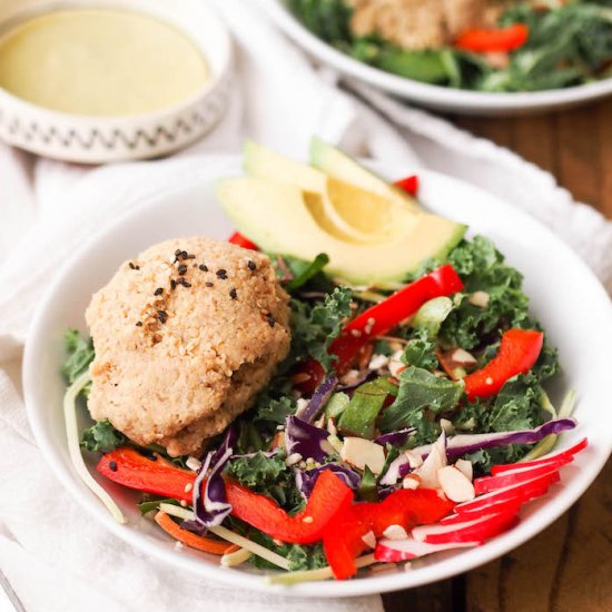 Asian Tempeh Salad with Kale