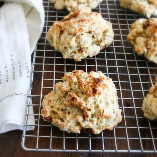 Dill Sun-Dried Tomato Drop Biscuits