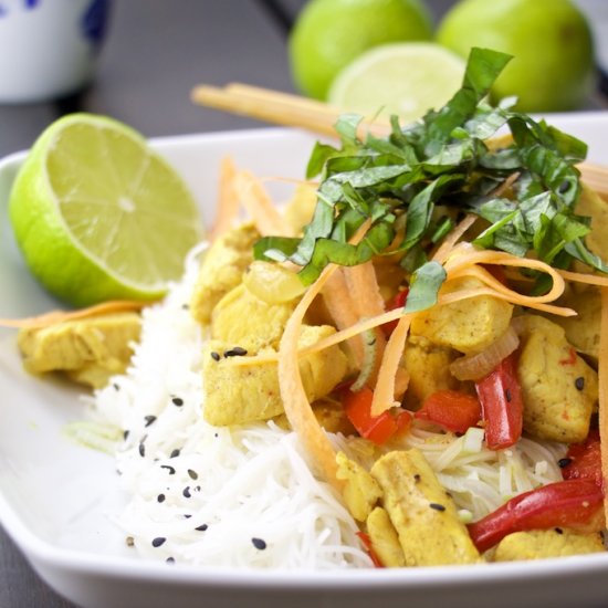 Coconut Chicken Noodles