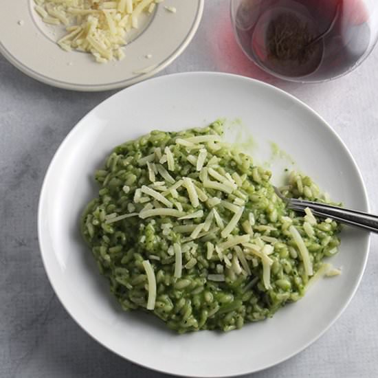 Tuscan Kale Pesto Risotto