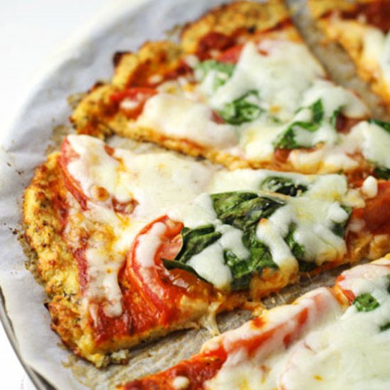 Margherita Pizza Cauliflower Crust